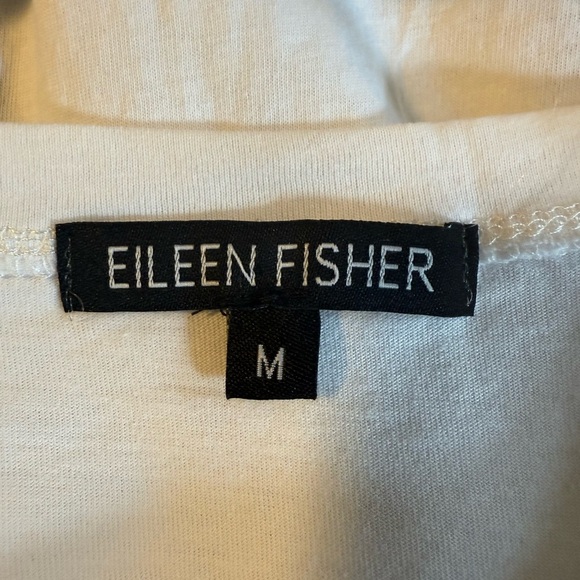 Eileen Fisher White A line T-Shirt Dress - Picture 5 of 6